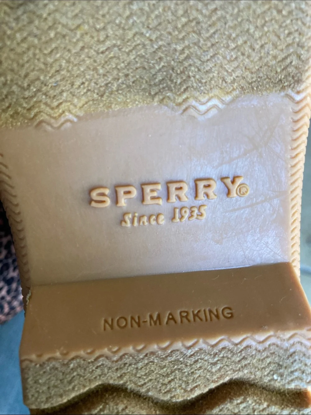 Sperry Kids Leopard Print Tan and Black Duck Boots